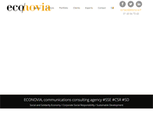 Tablet Screenshot of econovia.fr